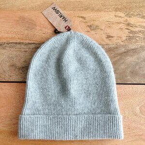 Harlow Light Grey knit hat wool blend winter hat New with tags Toque womens hat